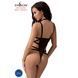 Боди-монокини Passion HAGAR BODY черное S/M, эластичное белье с косточками и стрепами SO-PS24702 фото 2