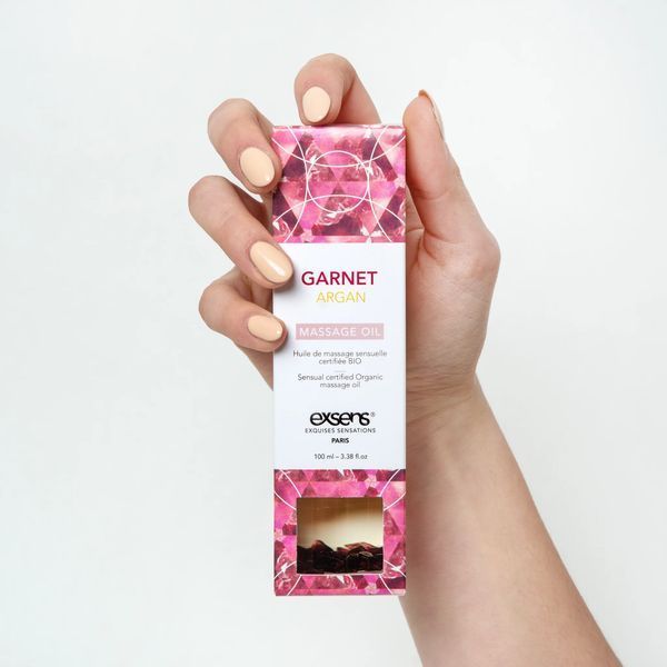 Масло для масажу Exsens Garnet Argan з гранатом, 100мл, натуральне для чуттєвого масажу SO-SO2370 фото