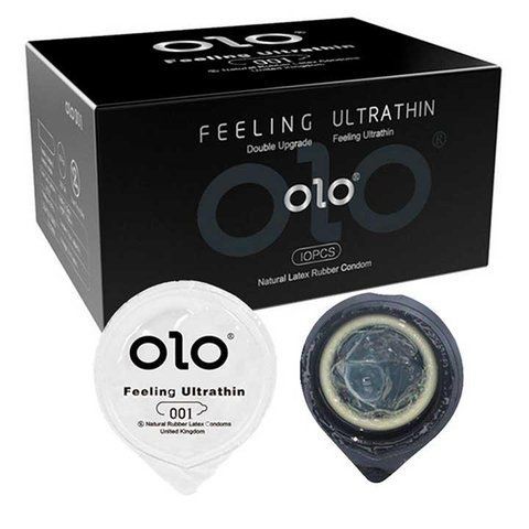 Ультратонкі презервативи Olo Feeling Ultrathin 0,01 мм з гіалуроновою кислотою, 10 шт. MS-X0000782 фото