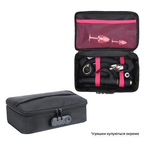 Кейс для іграшок з кодовим замком Dorcel DISCREET BOX, чорний, 27х16х7.6 см SO-SO6272 фото