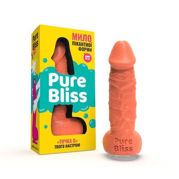 Крафтовое мыло-член Pure Bliss MINI с присоской, 165 г, натуральное, фруктовый аромат SO-SO6356 фото