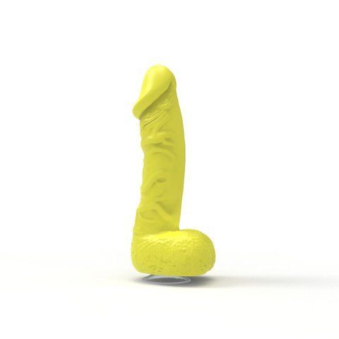 Крафтове мило-член Pure Bliss MINI Yellow з присоскою 165 г, натуральне, для веселих вечірок SO-SO6357 фото