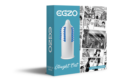 Презервативы EGZO Tought Cat с усиками, латексные, 1 шт, для удовольствия B-CF05 фото