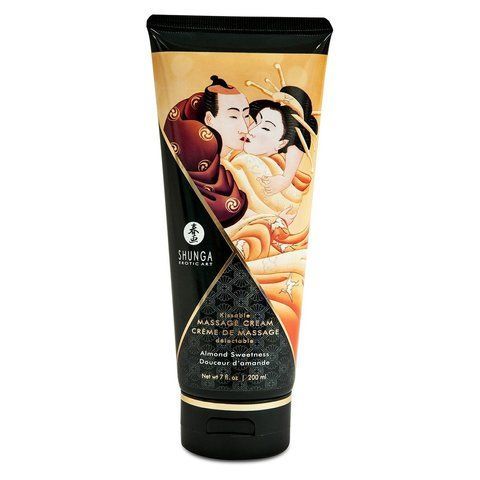 Їстівний масажний крем Shunga Kissable - Мигдальний солодощі, 200 мл, для оральних задоволень SO-SO2509 фото