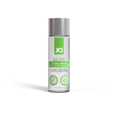 Смазка на водній основі JO H2O Organic Aloe 60 мл - зволожуючий лубрикант з гіалуроновою кислотою для чутливої шкіри SO-SX0721 фото