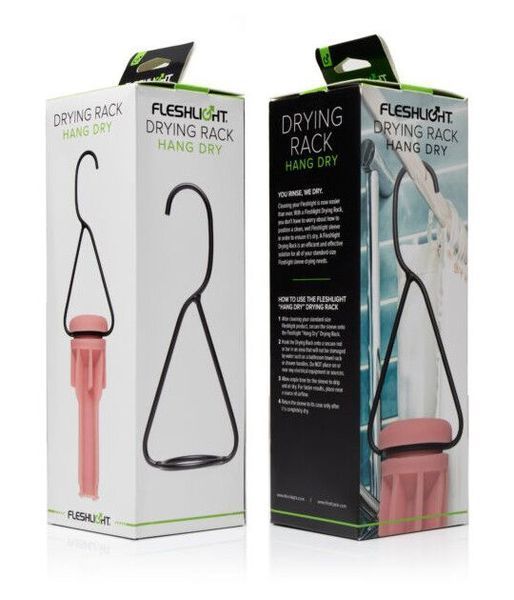Підвісна сушка для рукавів Fleshlight Drying Rack Hang Dry, алюміній, чорна, компактна SO-SO6146 фото