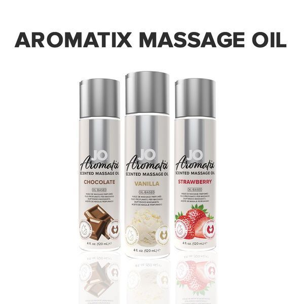 Натуральна масажна олія JO Aromatix Vanilla 120 мл, догляд за шкірою, гіпоалергенна, веганська SO-SO6769 фото