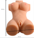 Мастурбатор-торс з кібершкіри Busty Lady, вагіна та анус, рифлена текстура, 400 мм B-XS-MA30003 фото 1