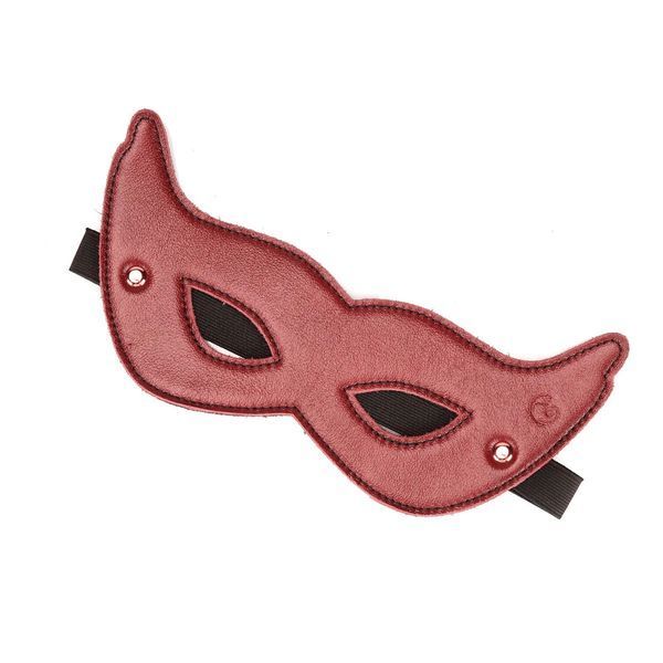 Шкіряна маска на очі Liebe Seele Wine Red для сну та релаксації SO-SX2811 фото