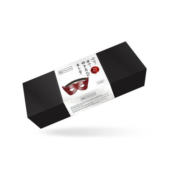 Шкіряна маска на очі Liebe Seele Wine Red для сну та релаксації SO-SX2811 фото