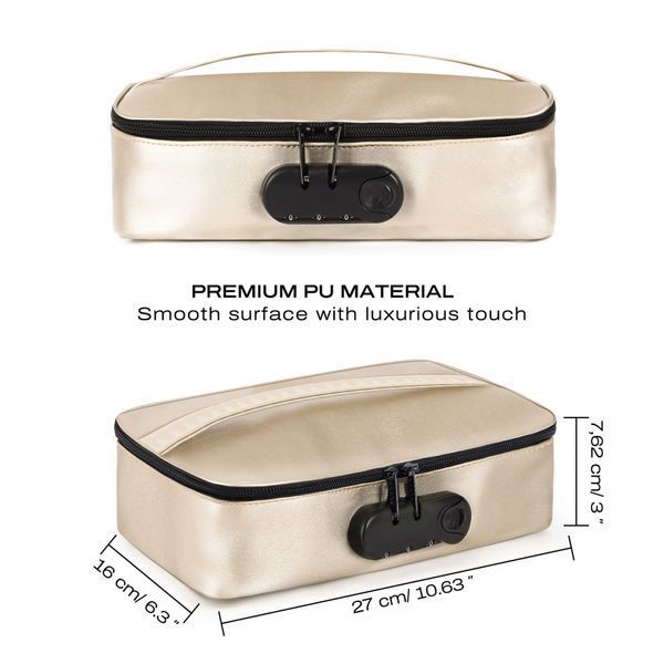 Кейс для игрушек Dorcel DISCREET BOX LUXURY GOLD с кодовым замком 27&times;16 см SO-SX1109 фото