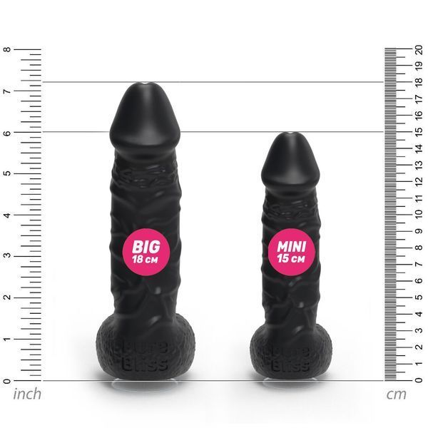 Крафтове мило-член з присоскою Pure Bliss BIG Black, 290 г, натуральне з фруктовим ароматом SO-SO6362 фото
