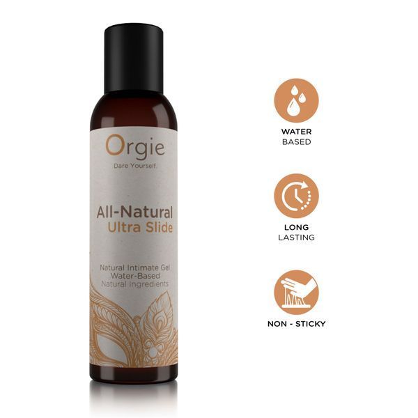 Лубрикант на водній основі Orgie All Natural Ultra Slide 150 мл, суперковзний, гладкий, натуральний інгредієнт SO-SX1497 фото