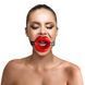 Кляп-розширювач у формі губ Art of Sex Gag Lips з натуральної шкіри для БДСМ-сесій, 40 мм SO-SO5148 фото 2