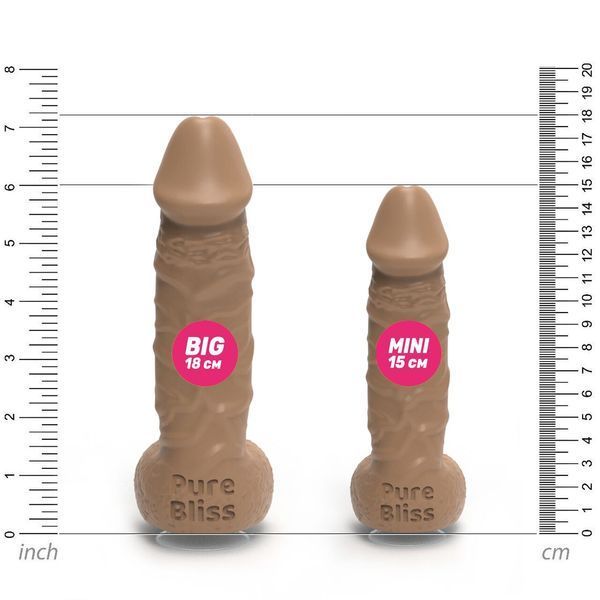 Крафтовое мыло-член Pure Bliss BIG с присоской, натуральное, 290 г, фруктовый аромат SO-SO6363 фото