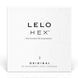 Презервативы LELO HEX Condoms Original 3 шт - тонкие, суперпрочные, натуральный латекс SO-SO8130 фото 1