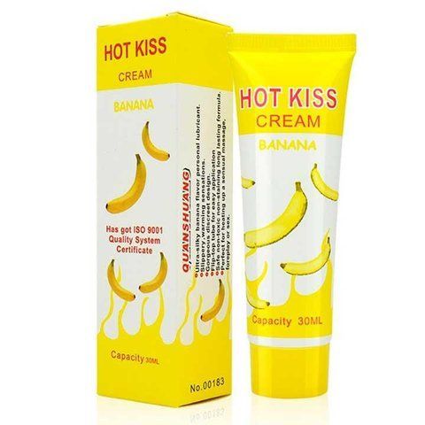 Лубрикант Love Kiss на водній основі 30 мл з ароматом банан для інтимної змазки MS-X0000503 фото