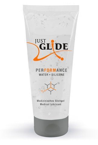 Лубрикант Just Glide Performance 200 мл водно-силіконовий, веганський, безпечний для латексних презервативів B-ORI-625957 фото