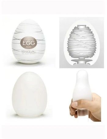 Мастурбатор Tenga Egg Silky, еластичний, для яскравої стимуляції та оргазму B-OMT-EGG-006 фото