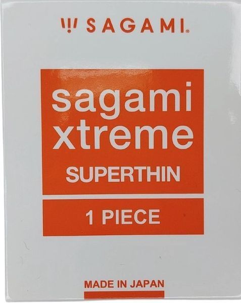 Презервативи Sagami Xtreme Superthin ультратонкі 0,04 мм, 1 шт, латексні, гладкі B-SG-990797-1 фото