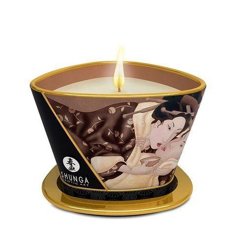 Масажна свічка Shunga Intoxicating Chocolate з афродизіаками 170 мл для романтичного вечора SO-SO2514 фото