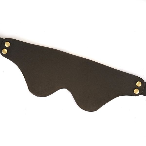 Шкіряна маска для очей Liebe Seele Samurai Blindfold, стильна та зручна для сну SO-SX2814 фото