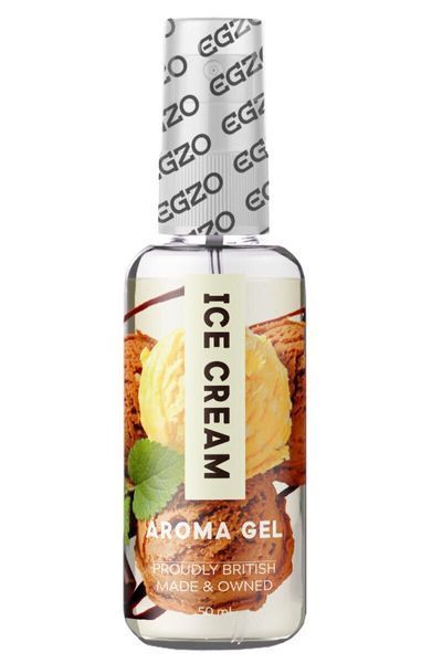 Оральний гель-лубрикант EGZO AROMA GEL Ice Cream 50 мл - зволожуючий, їстівний, безпечний B-LE-AR03 фото