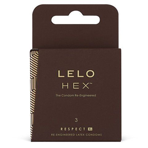 Презервативи LELO HEX Condoms Respect XL, тонкі та міцні, 3 шт. для максимального задоволення SO-SO8132 фото