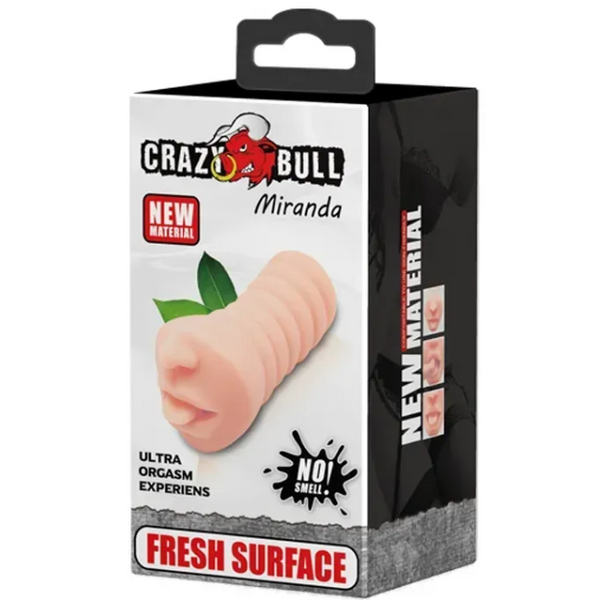 Мастурбатор ротик CRAZY BULL Miranda BM-009216U с рельефной поверхностью, 16.6 см, TPR B-BM-009216U фото