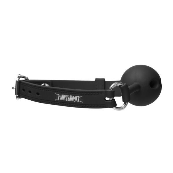 Кляп Punishment Silicone Ball Gag чорний - силіконовий кляп для BDSM-ігор SO-SX2233 фото
