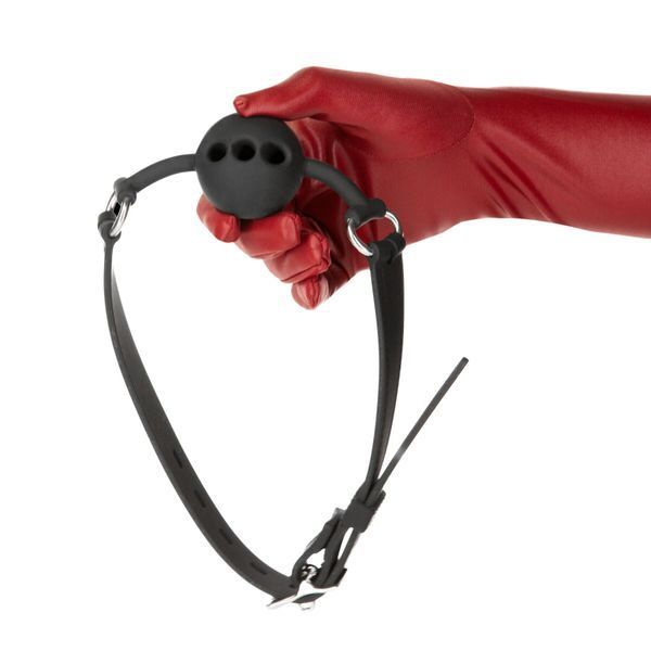 Кляп Punishment Silicone Ball Gag чорний - силіконовий кляп для BDSM-ігор SO-SX2233 фото