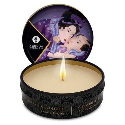 Масажна свічка Shunga Mini Massage Candle Exotic Fruits 30 мл з афродизіаками SO-SO2518 фото