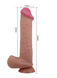 Фаллоімітатор на присосці LyBaile Sliding Skin 10,2" з хребтом та ефектом ковзаючої шкіри, 55 мм діаметра B-BW-008103NRG-1 фото 3