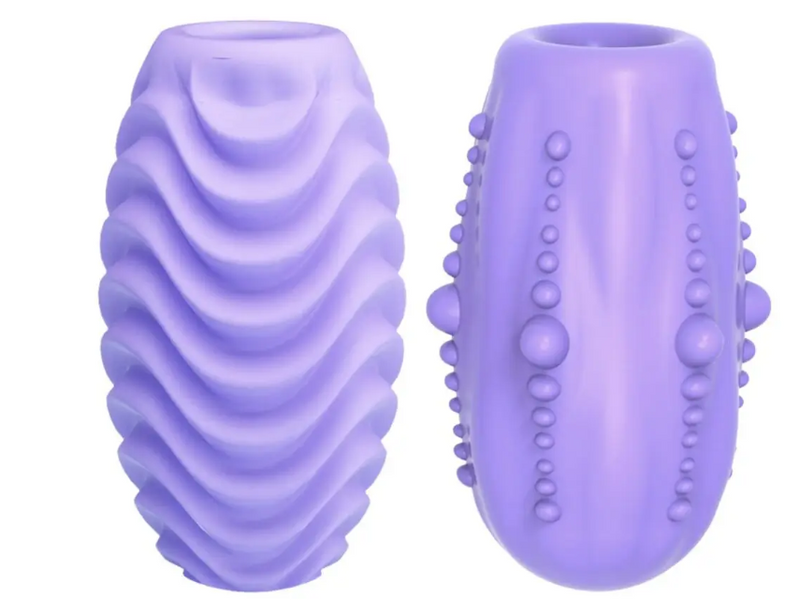 Мастурбатор яйцо Double-Sided EGG из TPE, эластичный, рельефный, 86 мм B-BI-014832-2 фото