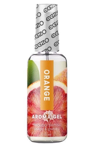 Оральний гель-лубрикант EGZO AROMA GEL Orange, 50 мл - їстівний, гіпоалергенний, зволожуючий B-LE-AR06 фото