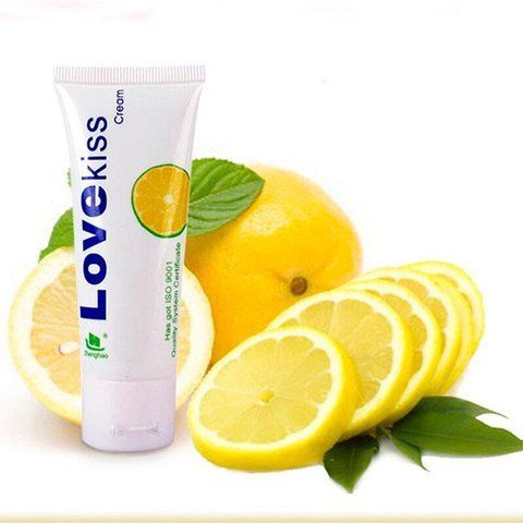 Лубрикант на водній основі Love Kiss Cream 50 мл з лимонним ароматом для інтимної змазки MS-X0000056 фото