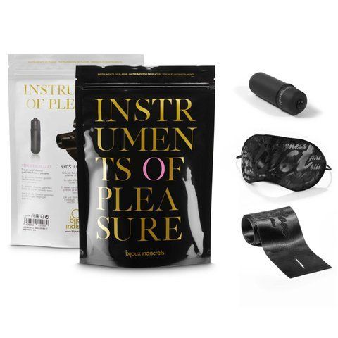 Набор Bijoux Indiscrets Instruments of Pleasure PURPLE - атласная маска и фиксация для эротических игр SO-SO2672 фото