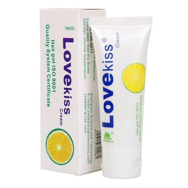 Лубрикант на водній основі Love Kiss Cream 50 мл з лимонним ароматом для інтимної змазки MS-X0000056 фото