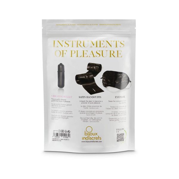 Набор Bijoux Indiscrets Instruments of Pleasure PURPLE - атласная маска и фиксация для эротических игр SO-SO2672 фото
