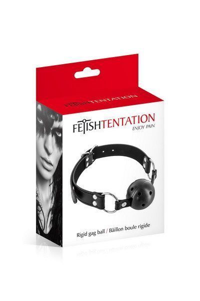 Повітропроникний кляп Fetish Tentation Rigid Gag Ball з жорстким кулькою для комфортного дихання SO-SO3732 фото