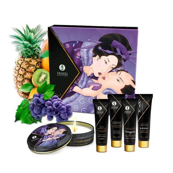 Подарунковий набір Shunga Geishas Secrets &ndash; Екзотичні фрукти для еротичного масажу та романтики SO-SO7823 фото