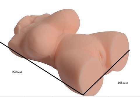Мастурбатор мини-торс "Bikini sex doll" из киберкожи, анус и вагина, 250 мм B-SQ-MA20003 фото