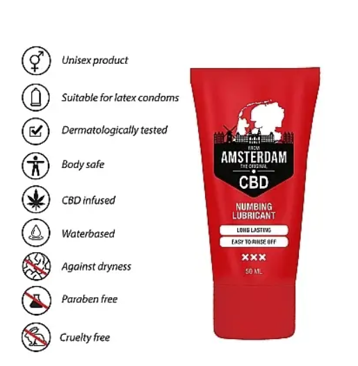 Вагинальный гель на водной основе с CBD 50 мл - пролонгирующий эффект, для использования с презервативами B-PHA200 фото