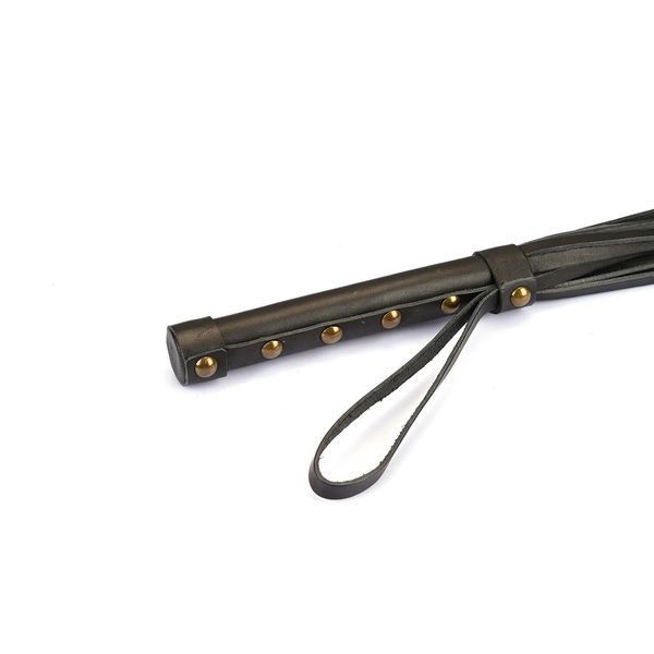 Флоггер Liebe Seele Samurai Whip для игры в BDSM с кожаной ручкой и длинными хвостами SO-SX2822 фото