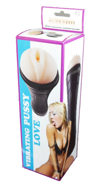 Мастурбатор Boss Series Vagina Cyber Skin з вібрацією, рельєфний, 235 мм B-BS2600022 фото