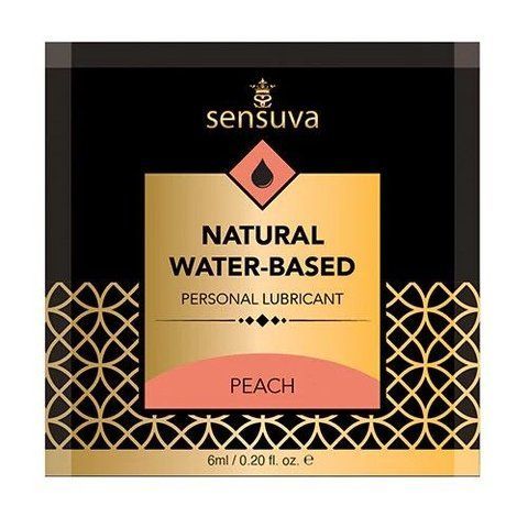 Лубрикант Sensuva Natural Water-Based Peach 6 мл - на водной основе, легкое скольжение, без глицерина, с дозатором SO-SO7836 фото
