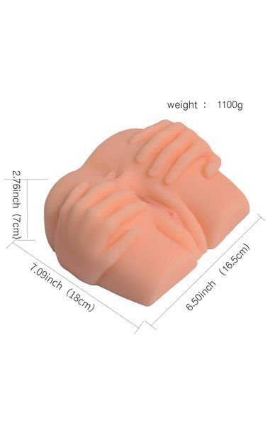 Мастурбатор Delicate Hand: анус и вагина, реалистичный, телесный, без вибрации, TPR, для яркой мастурбации B-SQ-MA50005 фото