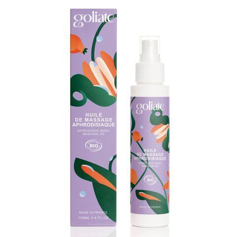 Масажна олія Goliate Huile De Massage Aphrodisiaque 100 мл, органічна, зігріваючий ефект, афродизіак SO-SX3016 фото