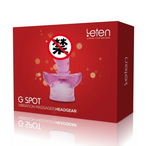 Насадка для вибромассажера Leten G SPOT HEADGEAR - 5, 40x92 мм, мягкий TPE, для точки G SO-SO3605 фото