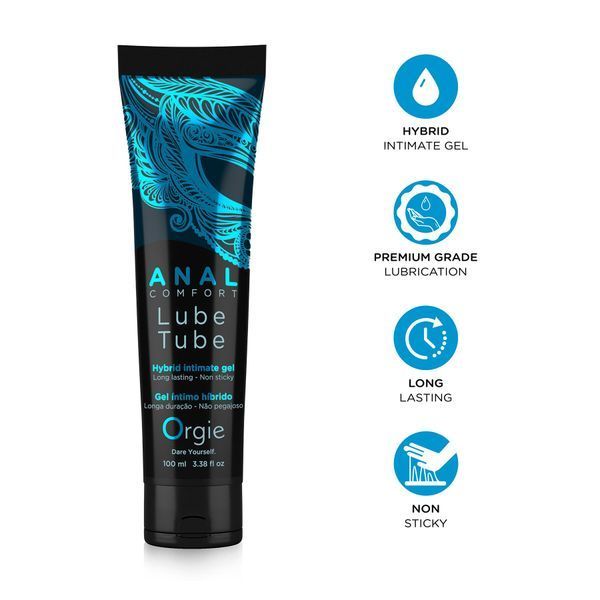 Анальна змазка Orgie Lube Tube Anal Comfort 100 мл, водна основа, ефект силікону SO-SX1509 фото
